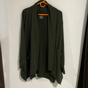 Cuddl Duds | Olive Green Cardigan - Size M